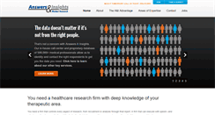 Desktop Screenshot of answersandinsights.com